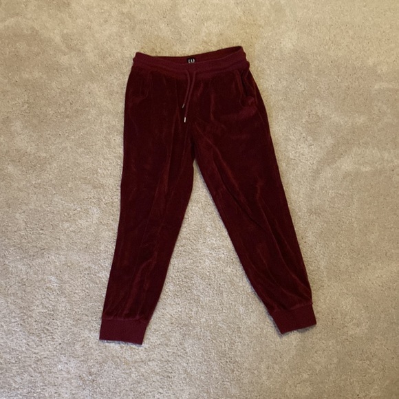 Gap Burgundy Velour Tracksuit - Picture 3 of 3